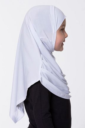 روسری سفید ساده HÜRREM BONE - کد 348377130