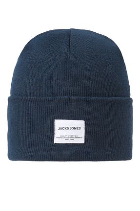 کلاه پشمی سرمه ای مردانه اکریلیک Jack & Jones - کد 348439975