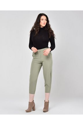 شلوار سبز زنانه مخلوط پلی استر İslander - کد 348332346