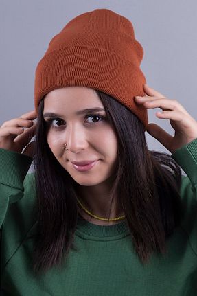 کلاه پشمی نارنجی زنانه پشمی QUATEX - کد 147649147