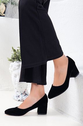 کفش پاشنه بلند کلاسیک مشکی زنانه جیر SOFT FASHION - کد 348936627