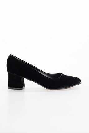 کفش پاشنه بلند کلاسیک مشکی زنانه جیر SOFT FASHION - کد 348936627