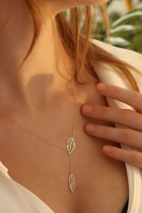 گردنبند نقره طلائی زنانه 24 عیار GÜMÜŞ - کد 349091905