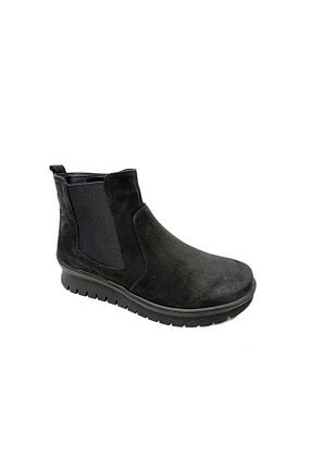 بوت / نیم بوت مشکی زنانه چرم خالص Dr.Flexer - کد 349111269