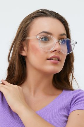 عینک محافظ نور آبی سفید مردانه 50 مات UV400 کد 148839095