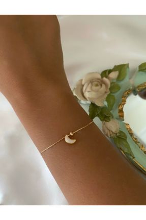 دستبند جواهر طلائی زنانه روکش طلا کد 349204331