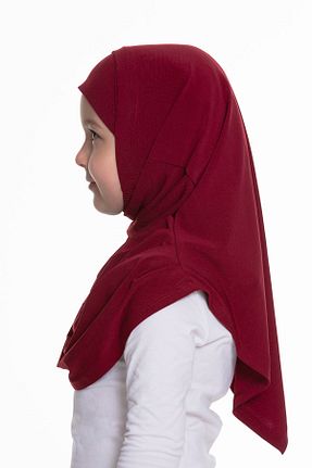 روسری زرشکی ساده HÜRREM BONE - کد 348362097