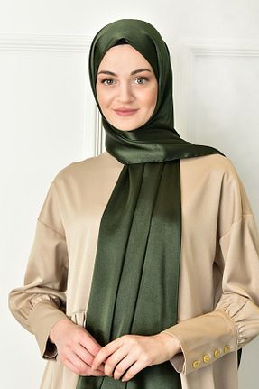 شال سبز زنانه پنبه پلی استر ALLURİNG - کد 348305033
