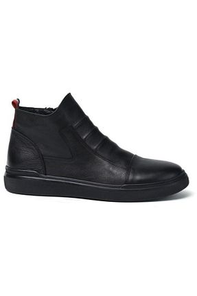 بوت / نیم بوت مشکی مردانه چرم خالص Pierre Cardin - کد 348910189
