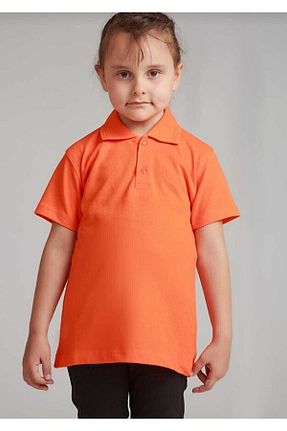 پولوشرت نارنجی بچه گانه پنبه ای Nacar - کد 348679788
