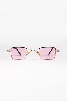 عینک آفتابی طلائی زنانه UV400 Eyesofia - کد 349295126