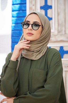 شال سبز زنانه ویسکون Naciye Sultan - کد 316986176