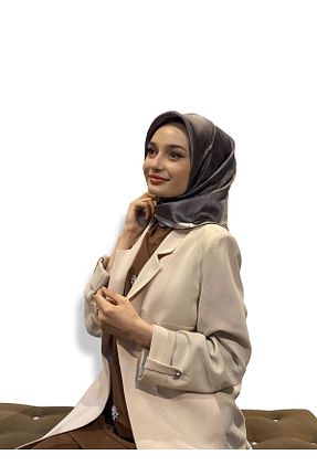 روسری قهوه ای İpek Tivil Aker - کد 348912850