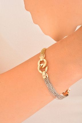 دستبند طلا زرد زنانه 14 عیار Cebeci - کد 69160268