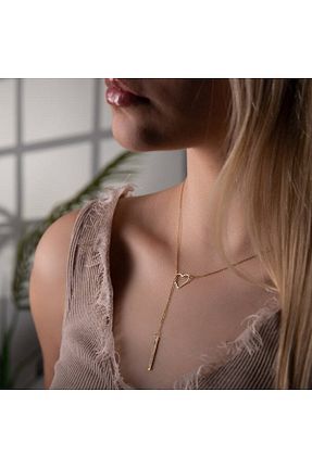 گردنبند نقره طلائی زنانه 24 عیار GÜMÜŞ - کد 349128695