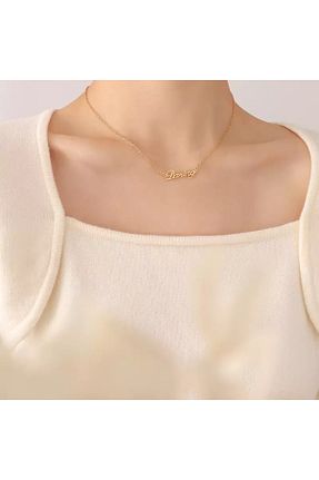 گردنبند نقره طلائی زنانه 24 عیار GÜMÜŞ - کد 349170073