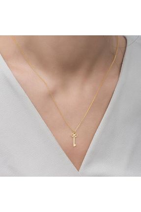 گردنبند نقره طلائی زنانه 24 عیار GÜMÜŞ - کد 349174891