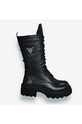 بوت / نیم بوت مشکی زنانه چرم خالص Hammer Jack - کد 349448904