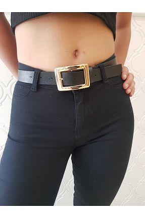 کمربند مشکی زنانه چرم مصنوعی BellaVino - کد 114740390