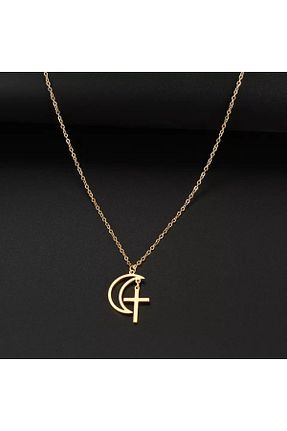 گردنبند نقره طلائی زنانه 925 عیار GÜMÜŞ - کد 351042751