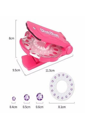 سایر اکسسوری مو صورتی زنانه سنگ کریستال dermasuction - کد 350229391