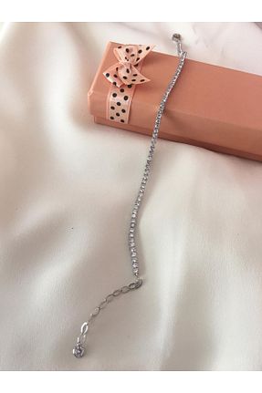 دستبند نقره زنانه 925 عیار Damla Gümüş Hobby - کد 350262480