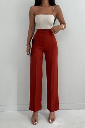 شلوار نارنجی زنانه پنبه - الاستین mymoda - کد 350426423