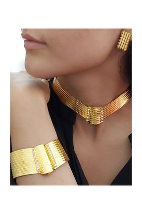 گردنبند جواهر طلائی زنانه روکش طلا Day - کد 286066292