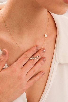 گردنبند نقره طلائی زنانه 925 عیار GÜMÜŞ - کد 351045147