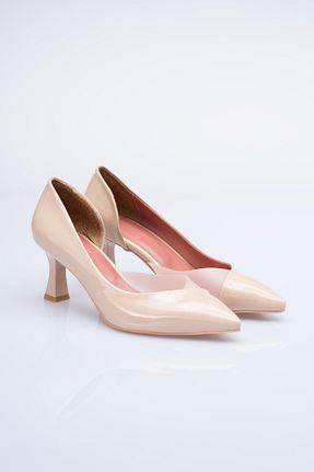 کفش کلاسیک بژ زنانه چرم مصنوعی lizshoe - کد 351181524