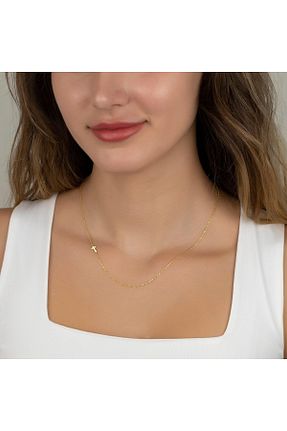 گردنبند نقره طلائی زنانه 925 عیار GÜMÜŞ - کد 351870567