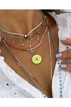 گردنبند نقره صورتی زنانه 925 عیار Bysevisilver - کد 75312633