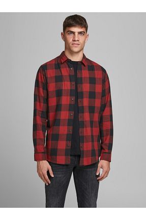 پیراهن قرمز مردانه اسلیم فیت Jack & Jones - کد 380564991
