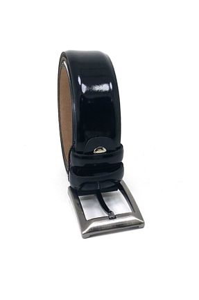 کمربند مشکی مردانه چرم خالص CLK - کد 36373981