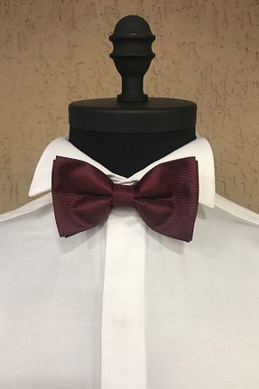 پاپیون زرشکی مردانه پارچه ای Quesste Accessory - کد 75814510