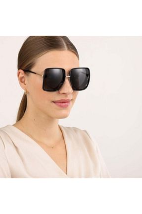 عینک آفتابی مشکی زنانه UV400 Fendi - کد 55394084