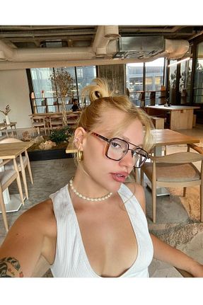 عینک محافظ نور آبی رنگی زنانه شیشه LOOKUP - کد 351706090