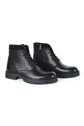 بوت / نیم بوت مشکی مردانه پاشنه تخت Pierre Cardin - کد 351835638