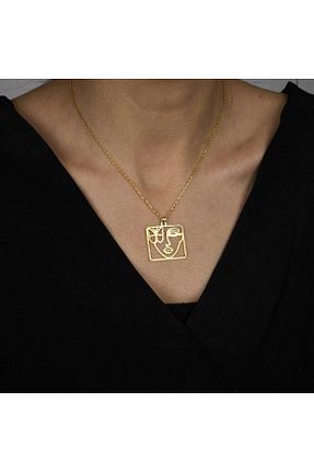 گردنبند نقره طلائی زنانه 925 عیار GÜMÜŞ - کد 351870938