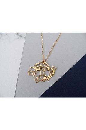 گردنبند نقره طلائی زنانه 925 عیار GÜMÜŞ - کد 451158410
