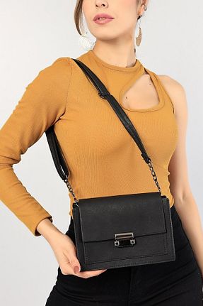 کیف پورتفوی و کلاچ مشکی زنانه چرم مصنوعی ALTUNTAŞ CASE - کد 353172468