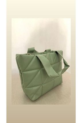 کیف دوشی سبز زنانه چرم مصنوعی ALTUNTAŞ CASE - کد 353176353