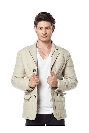 کاپشن بژ مردانه رگولار Hodore - کد 35620900