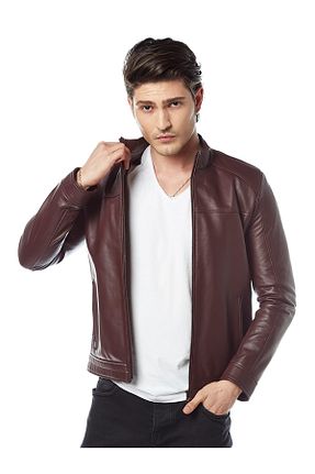 کاپشن زرشکی مردانه رگولار Hodore - کد 35622040