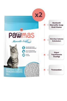 شن گربه Doğal/Bentonit Kumlar Pawmas - کد 353198859