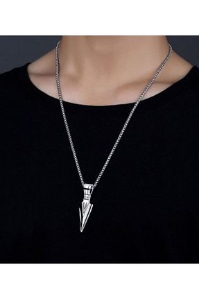گردنبند استیل ( فولاد ) طوسی مردانه استیل (فولاد) Modaadresiniz - کد 353605433