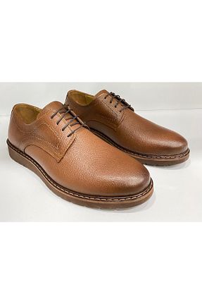 کفش آکسفورد قهوه ای مردانه چرم خالص NYZ - کد 354014746
