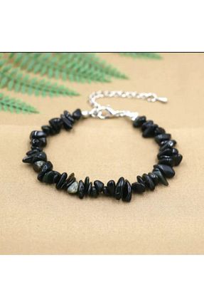 دستبند جواهر مشکی زنانه سنگ طبیعی NATURALİM - کد 353640778