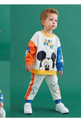ست بالاتنه و پائین تنه رنگی بچه گانه بافتنی tunay moda - کد 353682364