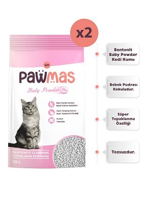 شن گربه Doğal/Bentonit Kumlar Pawmas - کد 353203439